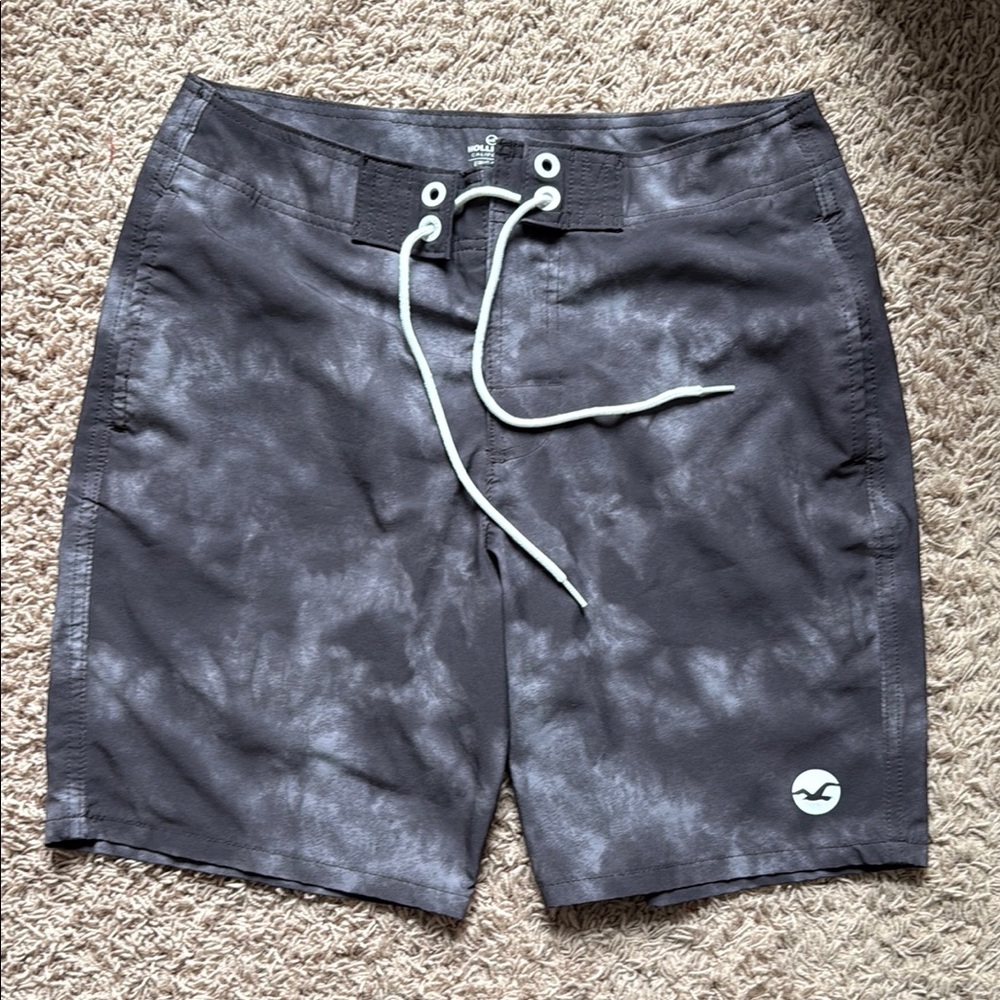 Hollister Black Board Shorts Modern Swimwear